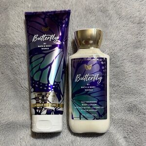 Bath & Body Works Butterfly Body Cream and Body Lotion Set